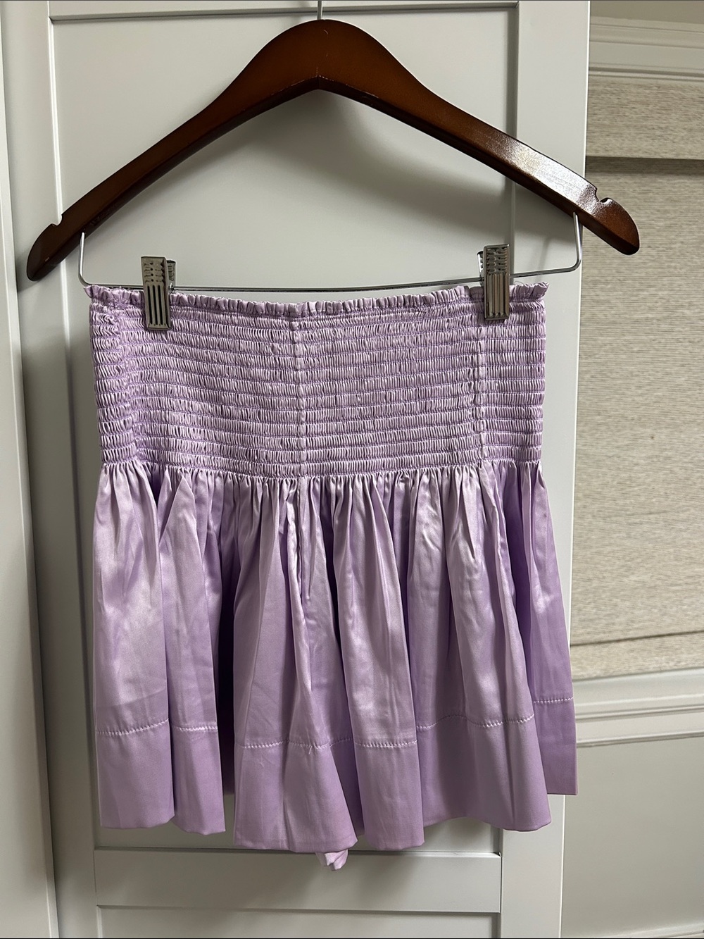 NATURAL LIFE Lavender Smocked Mini Skirt